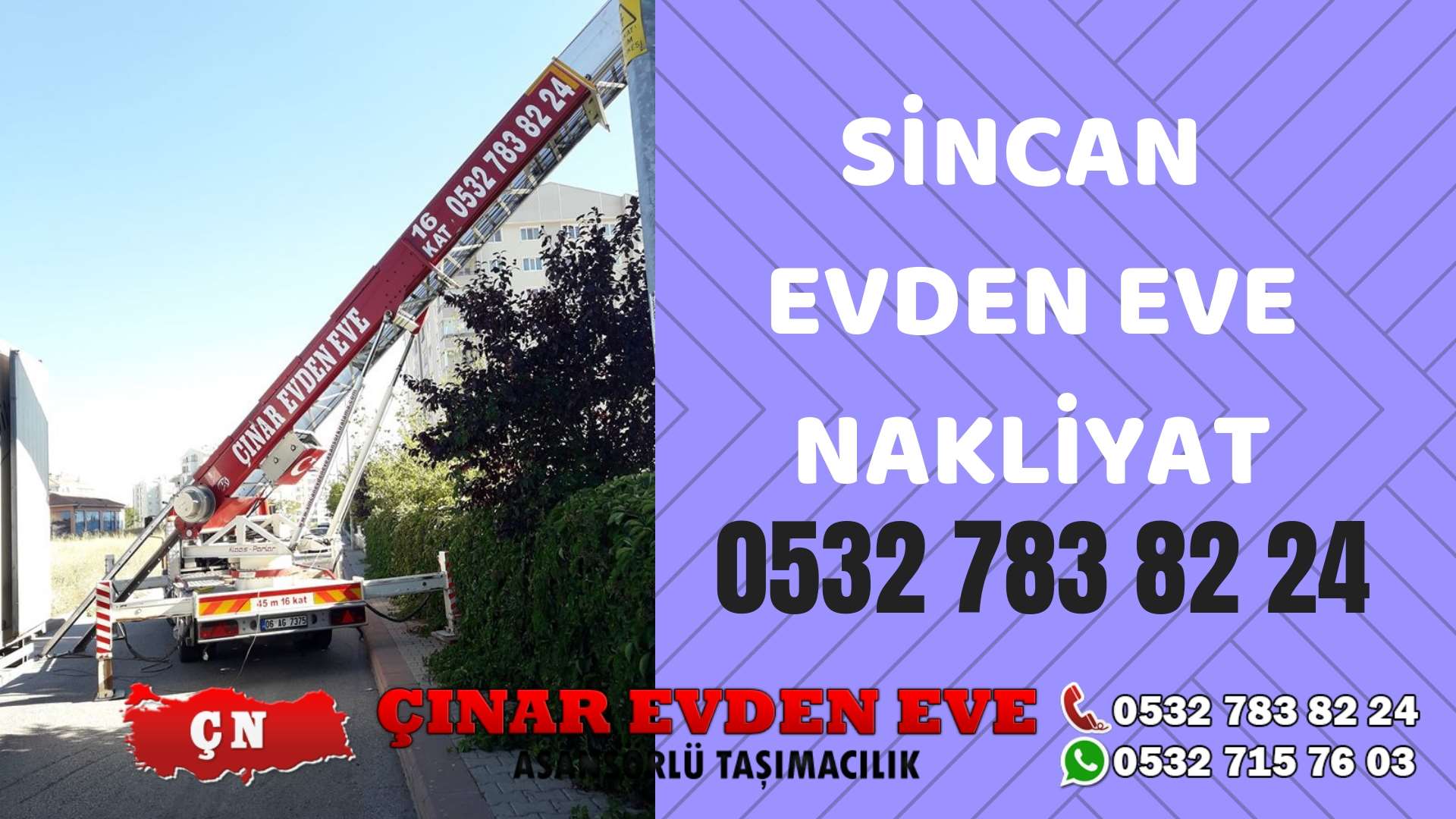 Ankara Kalecik Sincan evden eve asansörlü nakliyat en ucuz nakliye 0532 715 76 03