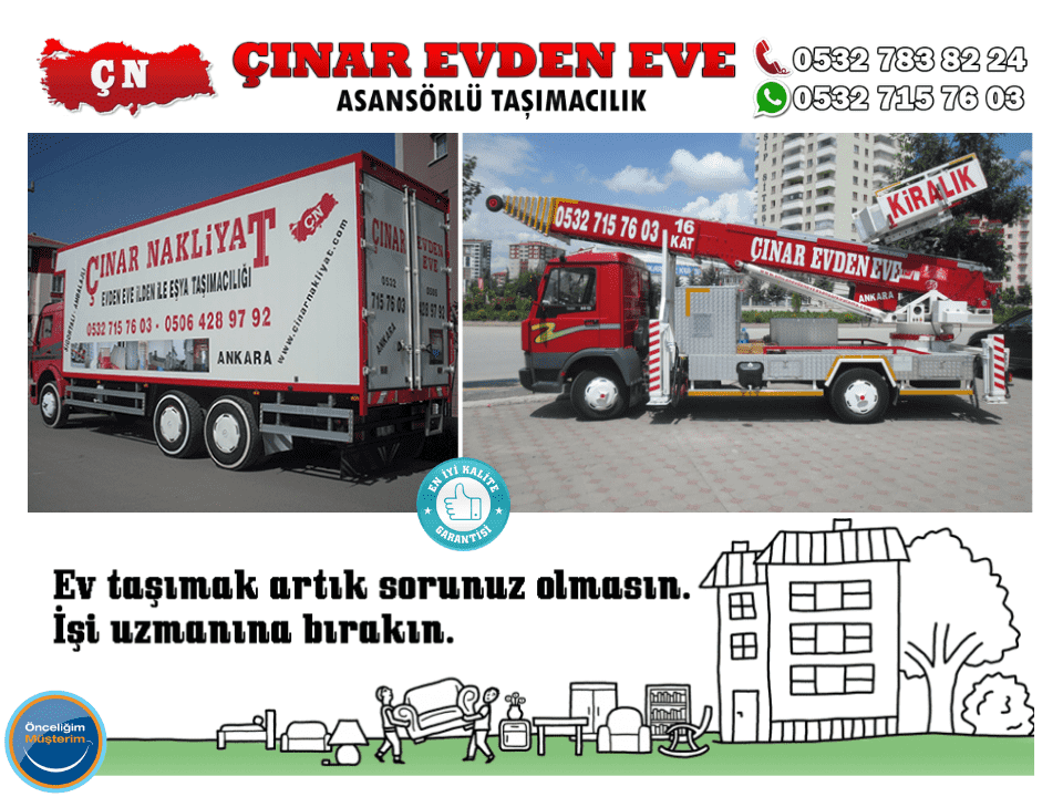 Ankara Yenimahalle Evden eve nakliyata, inşaat, mobilya asansör kiralama yapılır 0532 715 76 03