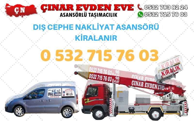 Ankara Evren Kiralık Ev Taşıma Asansörü, Kiralık Eşya Taşıma Asansörü, 0532 715 76 03