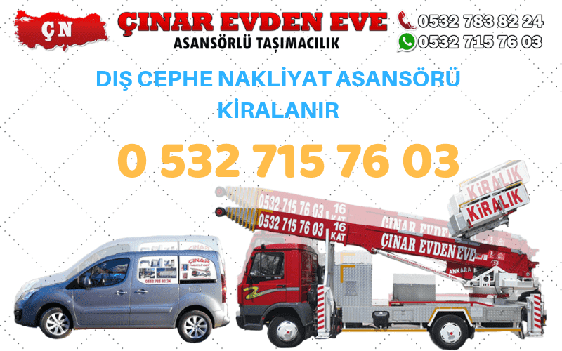 Ankara Etimesgut Kiralık Dış Cephe Asansörü Kiralanır 0532 715 76 03