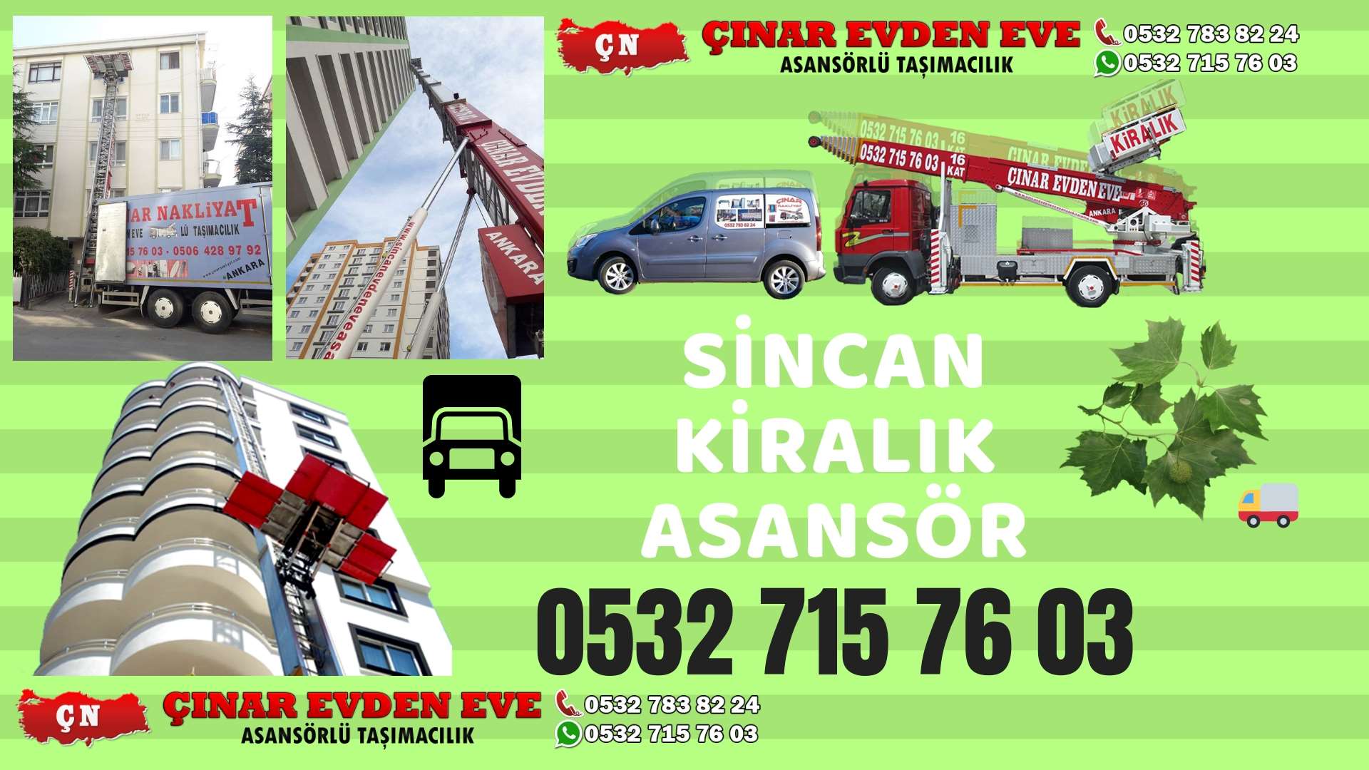 Ankara Sincan Etimesgut Kiralık Asansör, Sincan Kiralık Asansör, Eryaman Kiralık Asansör 0532 715 76 03