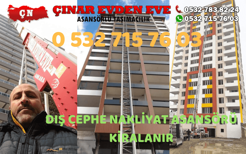 Ankara  Ev taşıma asansörü kiralama ankara 0532 715 76 03