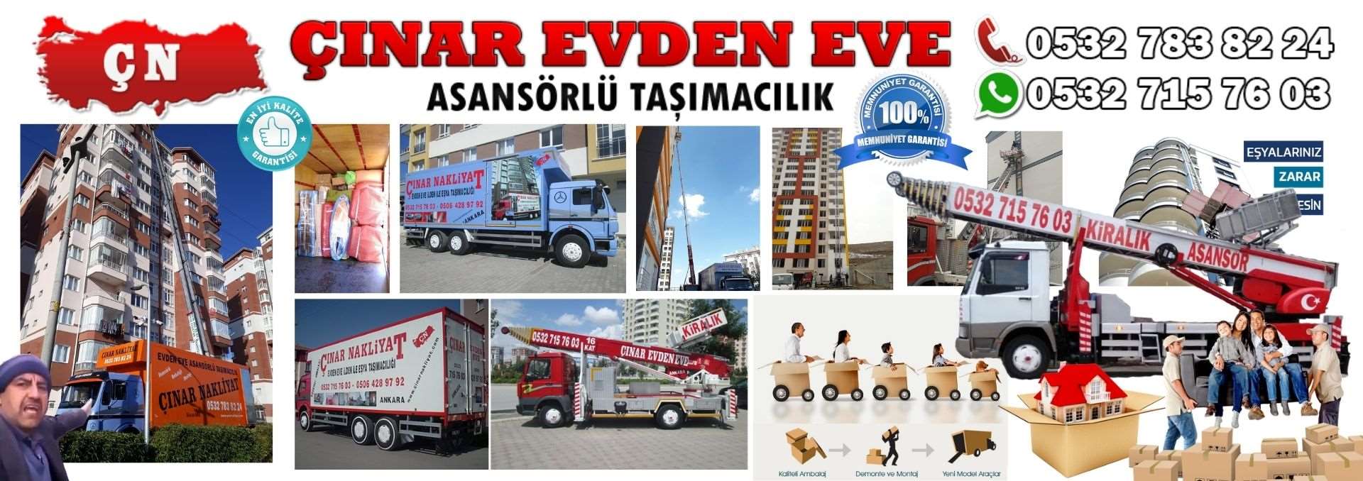   Evden Eve Asansörlü Ev Eşyası Taşıma 0532 715 76 03